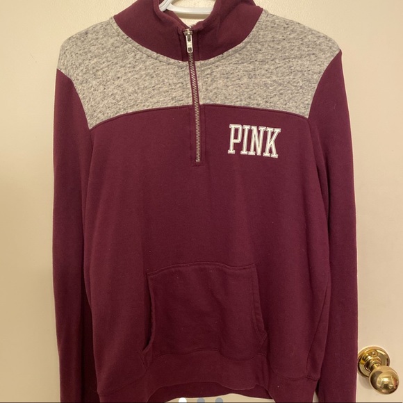 VS/Pink Quarter Zip - Picture 1 of 3